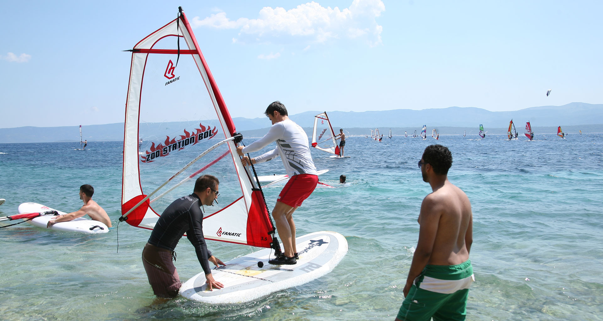 Windsurfing school in Bol